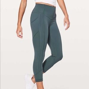 Lululemon All The Right Places Crop II 23" Gravity Sz 4 High Rise Luxtreme
